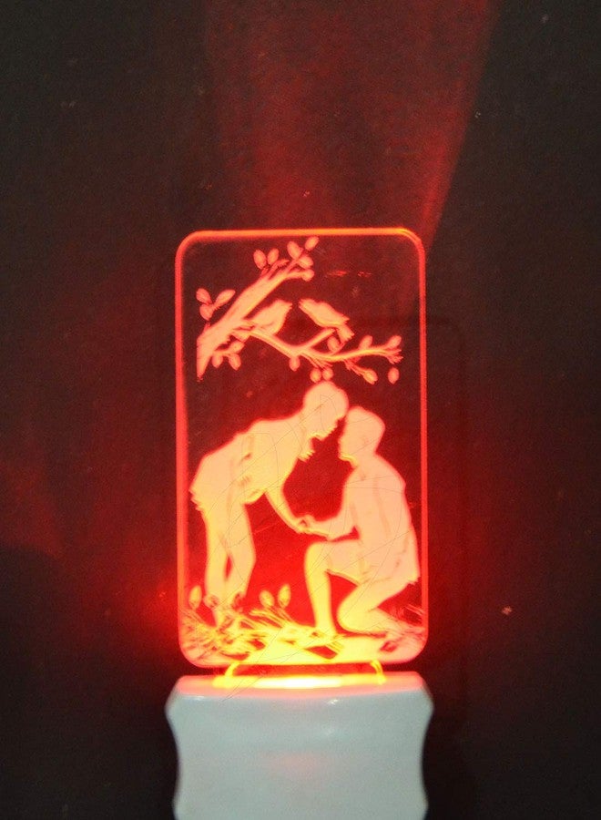 زوبر مصباح زوبر الليلي ثلاثي الأبعاد بتصميم ثلاثي الأبعاد وألوان متعددة، مناسب للغرف وغرف المعيشة والردهات J25 - Image 3